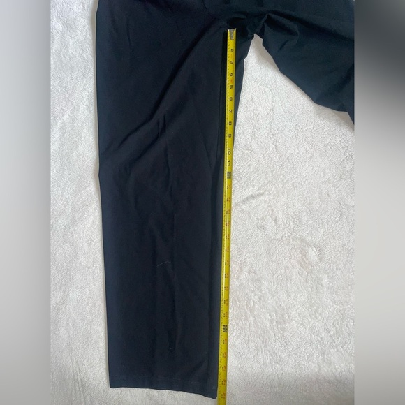 Eileen Fisher Black Wide Leg Pants Viscose Ankle - Picture 8 of 10